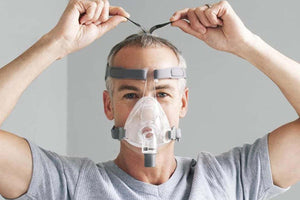 Fisher & Paykel Simplus Full Face CPAP Sleep Apnea Mask with ADJUSTABLE HEADGEAR-Sleep Mate CPAP