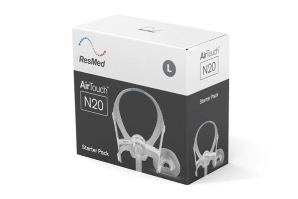 ResMed AirTouch N20 Nasal CPAP Sleep Apnea Mask Starter Pack - ADJUSTABLE-Sleep Mate CPAP